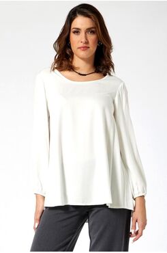 ΕΚΡΟΥ ΜΠΛΟΥΖΑ ΜΕ ΛΑΣΤΙΧΟ ΣΤΑ ΜΑΝΙΚΙΑ  | ΜΠΛΟΥΖΕΣ/ΠΟΥΚΑΜΙΣΑ