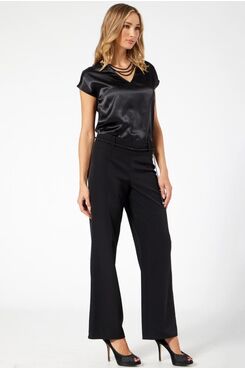 ΜΑΥΡΟ ΠΑΝΤΕΛΟΝΙ ΣΕ ΙΣΙΑ ΓΡΑΜΜΗ ΜΕ ΦΕΡΜΟΥΑΡ  | ΠΑΝΤΕΛΟΝΙΑ/ΦΟΥΣΤΕΣ