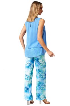 ΓΑΛΑΖΙΑ ΜΠΛΟΥΖΑ ΜΟΥΣΕΛΙΝΑ ΜΕ ΤΕΤΡΑΓΩΝΟ ΛΑΙΜΟ  | ΜΠΛΟΥΖΕΣ/ΠΟΥΚΑΜΙΣΑ