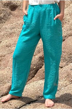 ΠΕΤΡΟΛ BAGGY ΠΑΝΤΕΛΟΝΙ LINEN-LOOK ΜΕ ΤΣΕΠΕΣ  | ΠΑΝΤΕΛΟΝΙΑ/ΦΟΥΣΤΕΣ