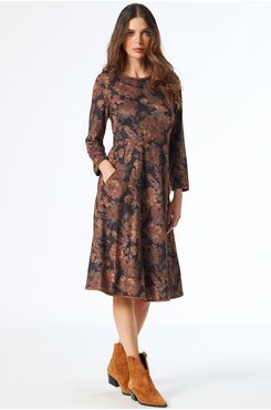 ΦΛΟΡΑΛ ΠΛΕΚΤΟ ΦΟΡΕΜΑ ΜΕ ΤΣΕΠΕΣ  | DRESSES