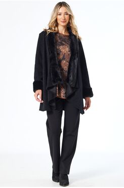 ΜΑΥΡΗ ΠΛΕΚΤΗ ΖΑΚΕΤΑ ΜΕ ΓΟΥΝΙΝΕΣ ΛΕΠΤΟΜΕΡΕΙΕΣ  | ΖΑΚΕΤΕΣ/ΠΑΛΤΟ/ΜΠΟΥΦΑΝ