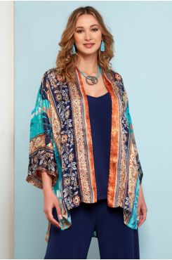 PATTERNED CARDIGAN WITH LUREX  | TUNICS/CAFTANS