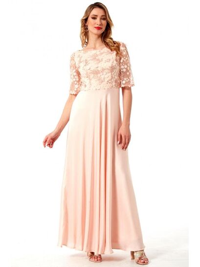 ΡΟΖ ΣΑΤΕΝ ΜΑΞΙ ΦΟΡΕΜΑ ΜΕ ΑΠΛΙΚΕ ΤΟΥΛΙ  | ΑΜΠΙΓΙΕ