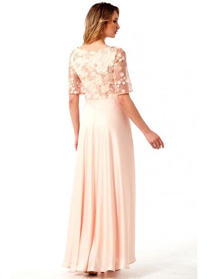 ΡΟΖ ΣΑΤΕΝ ΜΑΞΙ ΦΟΡΕΜΑ ΜΕ ΑΠΛΙΚΕ ΤΟΥΛΙ  | ΑΜΠΙΓΙΕ