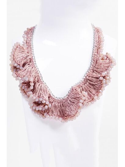 ΚΟΛΙΕ ΥΦΑΣΜΑΤΙΝΟ ΡΟΖ ΜΕ ΡΟΖ ΧΑΝΤΡΕΣ ΣΤΟ ΤΕΛΕΙΩΜΑ  | ΚΟΛΙΕ