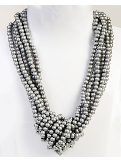 ΠΟΛΥΣΕΙΡΟ ΚΟΛΙΕ ΑΠΌ ΑΣΗΜΙ ΧΑΝΤΡΕΣ ΚΑΙ ΚΟΜΠΟ  | NECKLACES