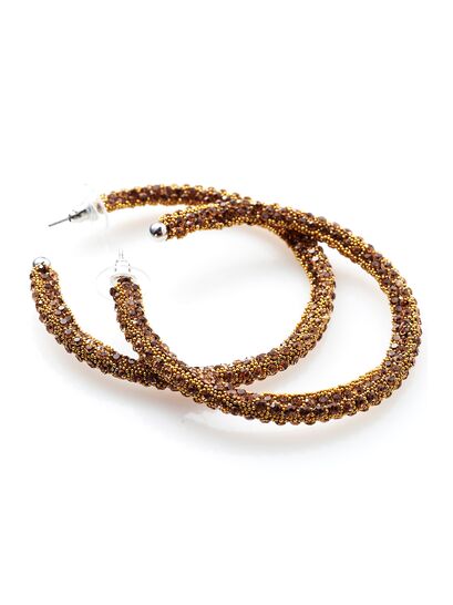 ΜΕΓΑΛΟΙ ΚΡΙΚΟΙ ΣΚΟΥΛΑΡΙΚΙΑ ΜΕ ΧΡΥΣΑ ΣΤΡΑΣ  | EARRINGS