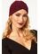 BURGUNDY LUREX TURBAN  | CAPS/GLOVES