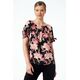 FLORAL BLOUSE WITH ELASTIC NECKLINE FOR OFF SHOULDER STYLE  | BLOUSES