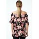 FLORAL BLOUSE WITH ELASTIC NECKLINE FOR OFF SHOULDER STYLE  | BLOUSES