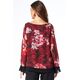 ΦΛΟΡΑΛ ΜΠΛΟΥΖΑ ΜΟΥΣΕΛΙΝΑ ΜΕ ΒΟΛΑΝ  | BLOUSES/SHIRTS